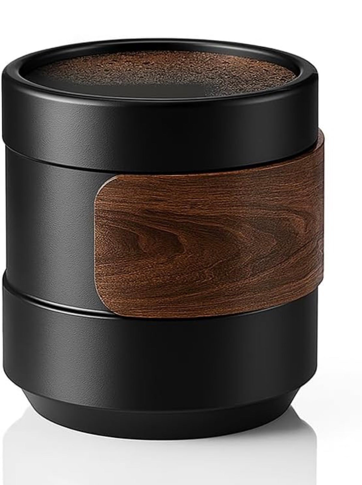 CAFECITO® Cortadito Cup Set – 5 oz Ceramic Espresso Cup with Natural Bamboo Sleeve, Solid Wood Base and Stainless Steel Spoon – Cortado and Espresso Serving Set (150 ml)